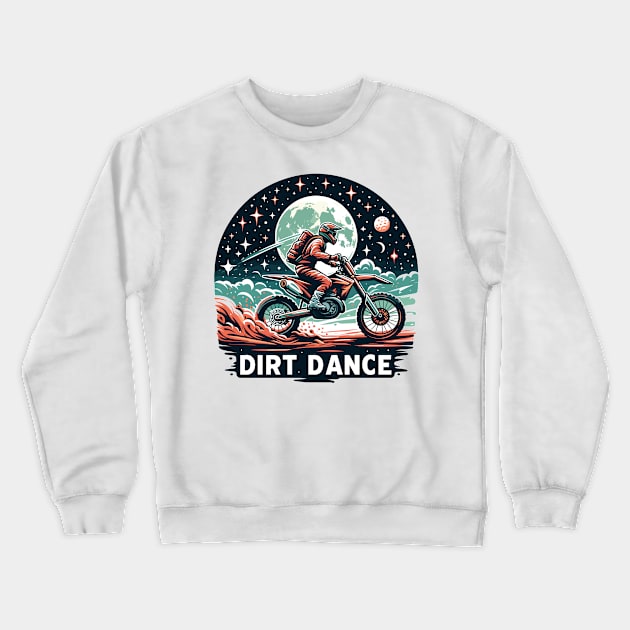 Motocross Crewneck Sweatshirt by Vehicles-Art